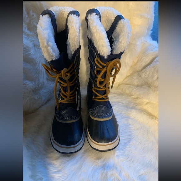 Sorel Joan Sherpa Boots Women’s Size 7 New Blue Winter Warm - Picture 2 of 8